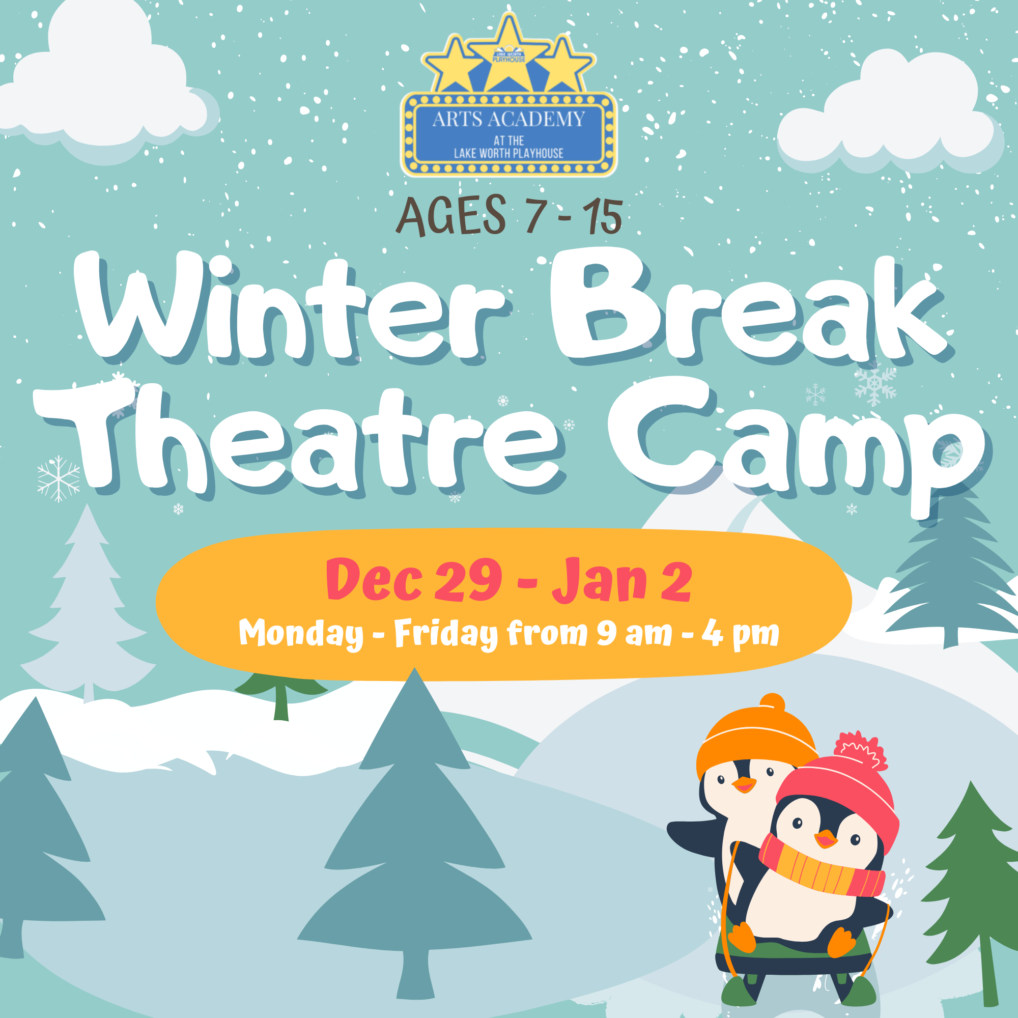 Winter Break Theatre Camp Poster (20 x 20 in)
